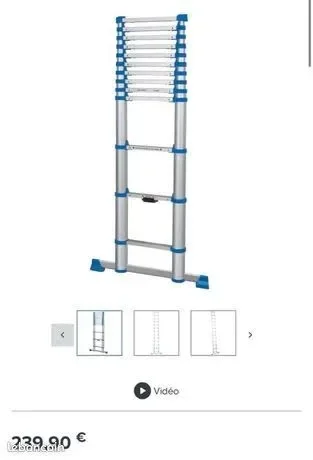 Echelle télescopique Mac Allister 3,80m