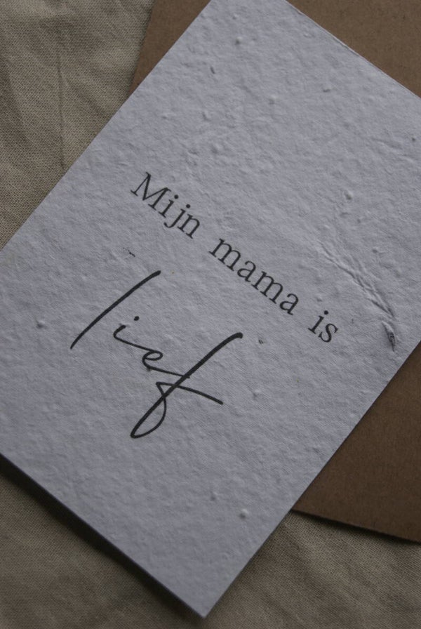 Kaart | Mijn mama is lief