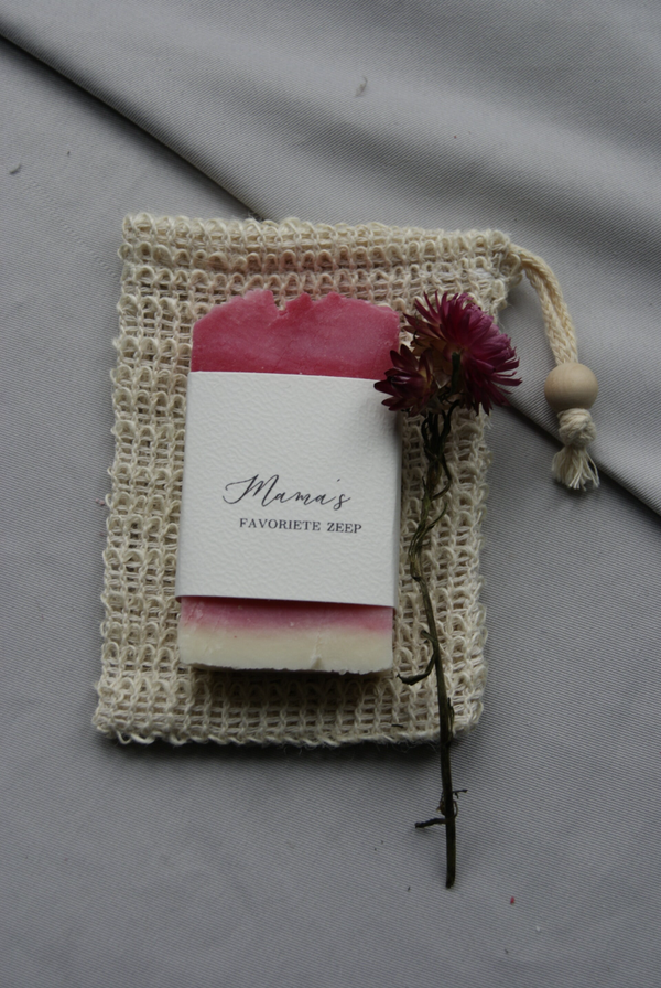 Mama´s favoriete zeep met zeepzakje