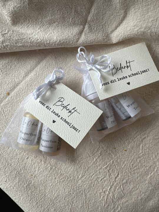 Bedankt schooljaar | 2 samples wasparfum