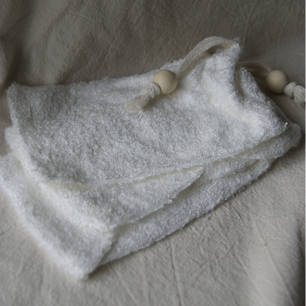 Zacht bamboe zeepzakje