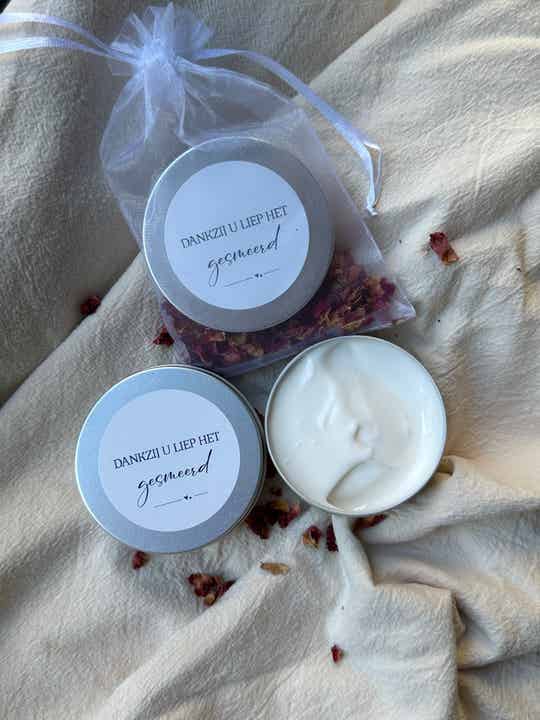 Dankzij u liep het gesmeerd | bodylotion