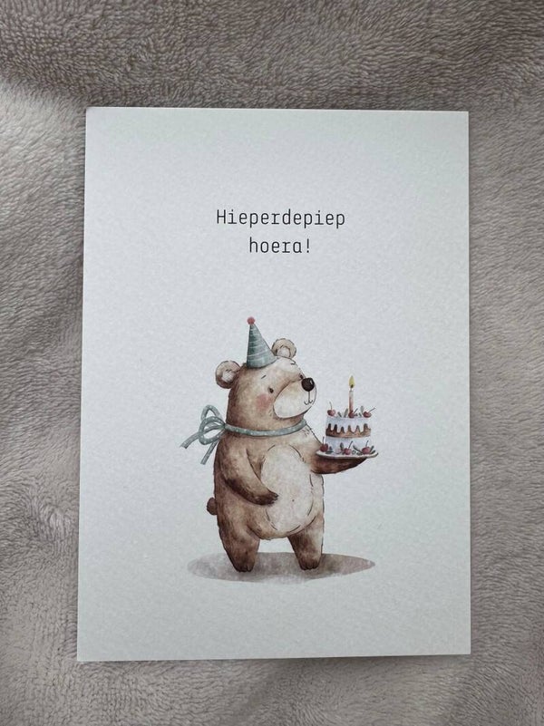 Kaart | Gefeliciteerd hieperdepiep beer