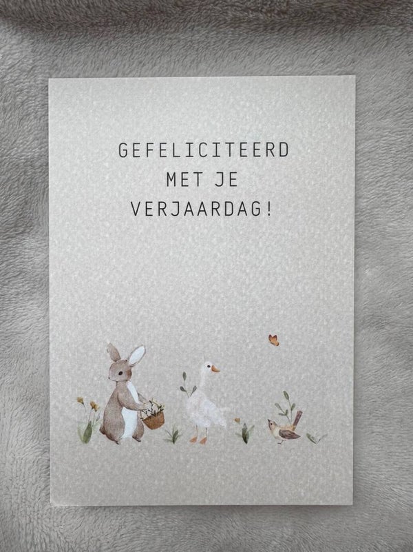 Kaart | Gefeliciteerd diertjes