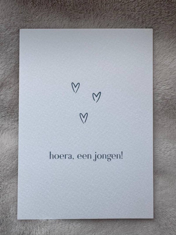 Kaart | Hoera, een jongen!
