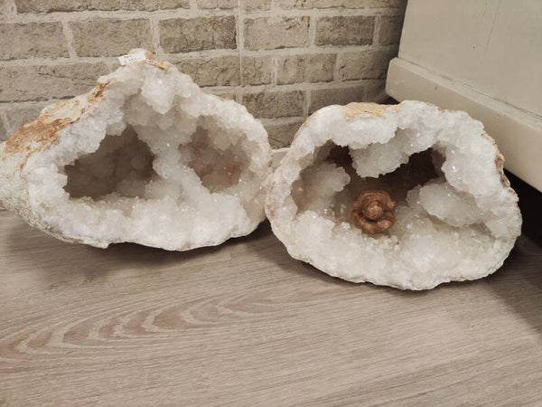 Bergkristal Geode Set XXL