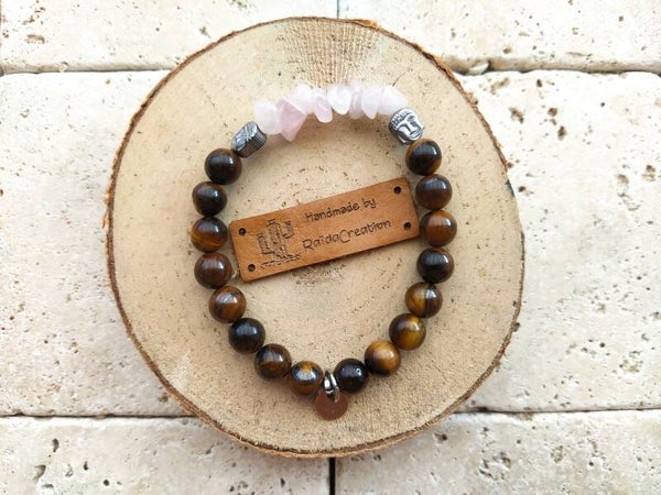 Rozenkwarts / Tijgeroog / Hematiet buddah