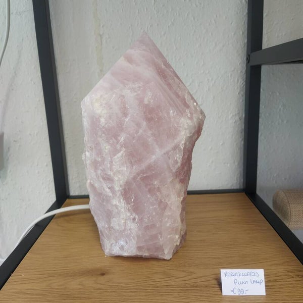 Rozenkwarts - punt lamp