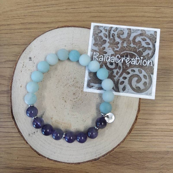 Amethist/ Amazoniet (mat)