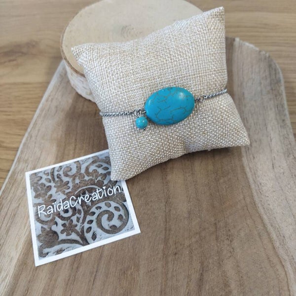 Turkoois armband - Schuifsluiting