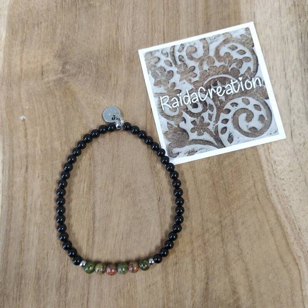 Unakiet/ Onyx armband