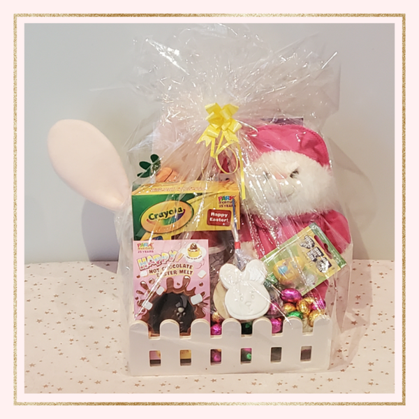 Ultimate Easter activities basket for kids- pink