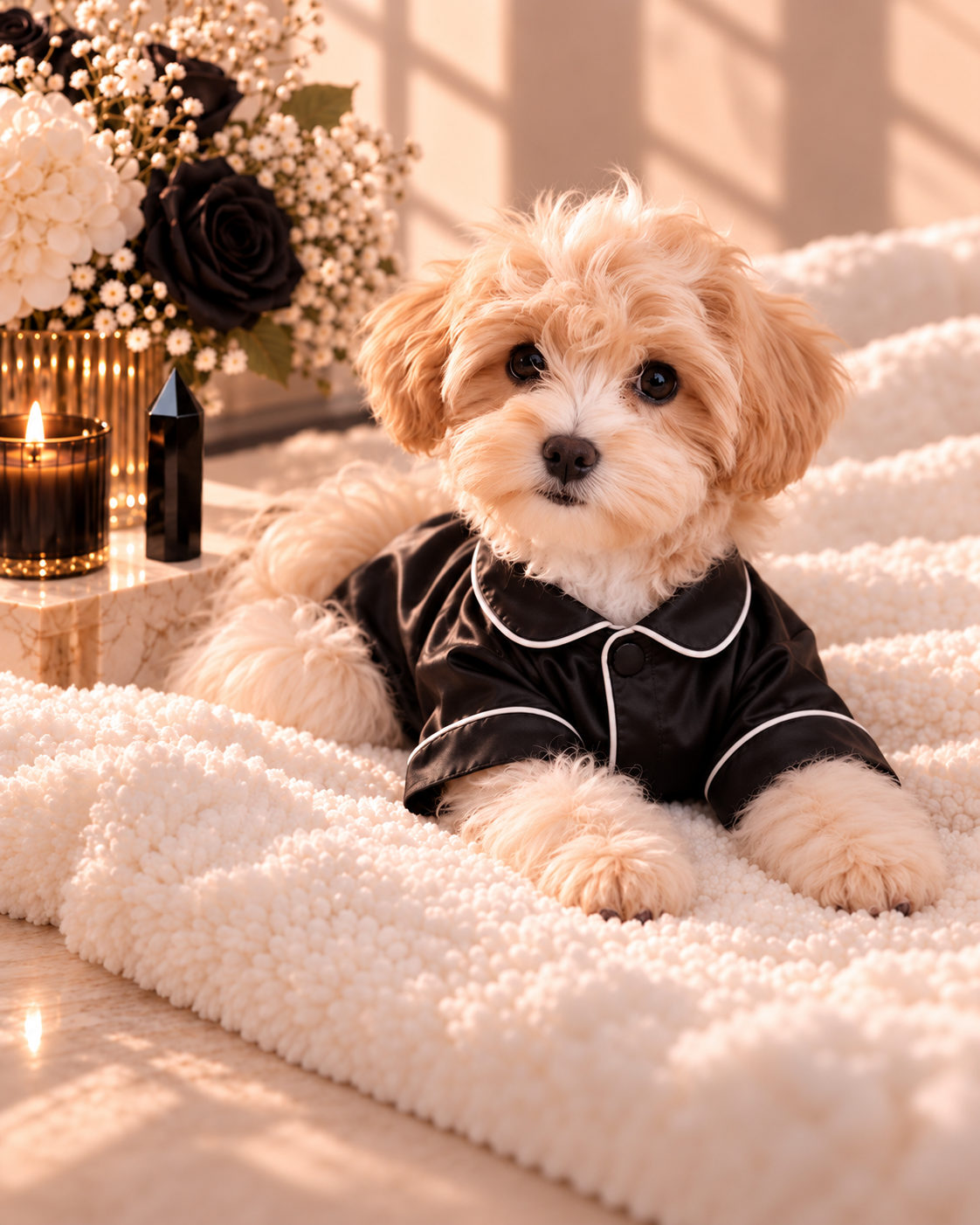 FLFFY Midnight Satin Pyjama