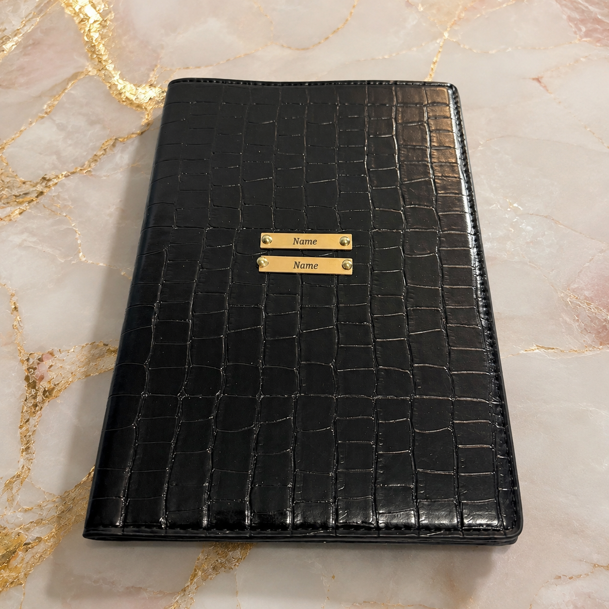 Noir Croco Travel Organiser
