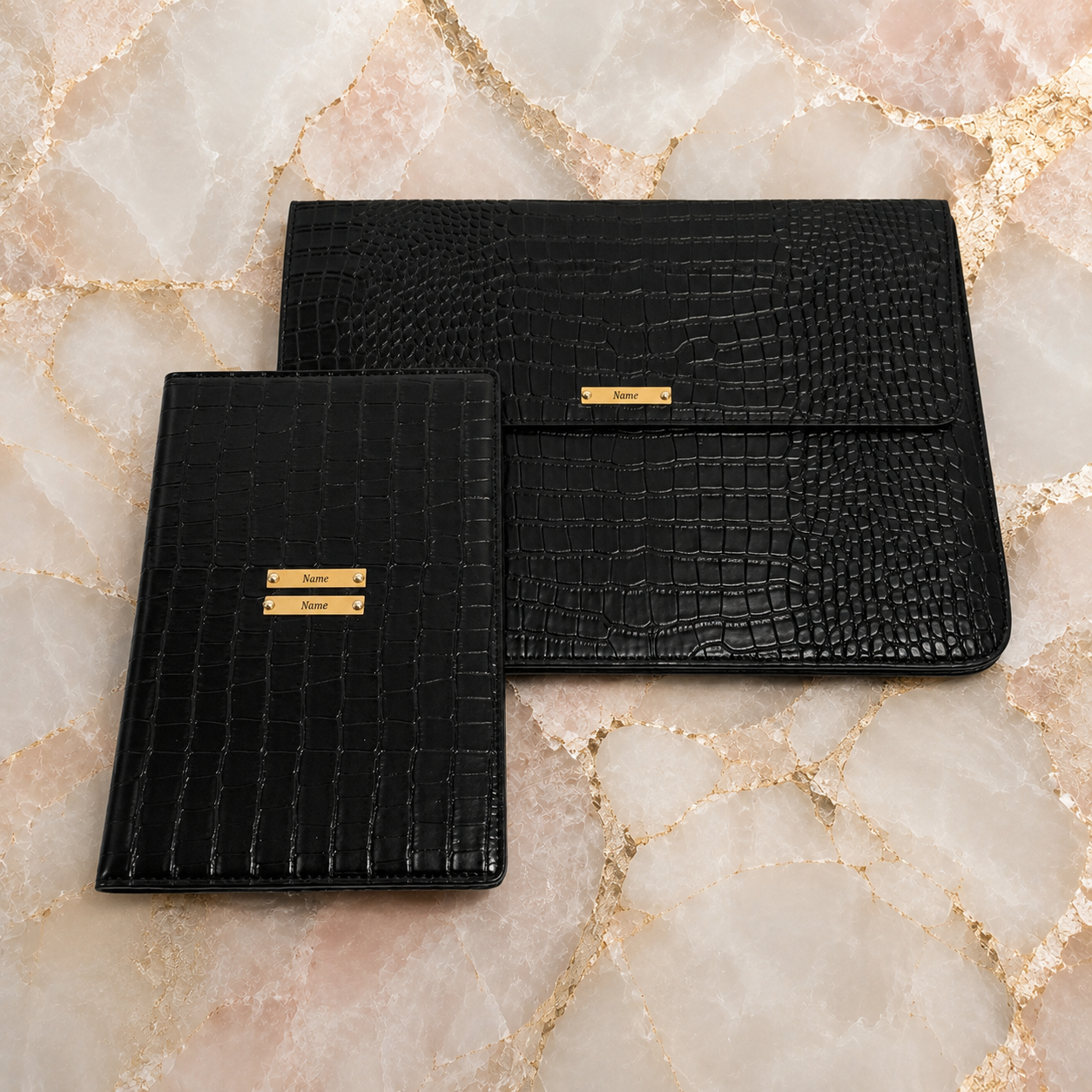 Noir Croco Cover Set
