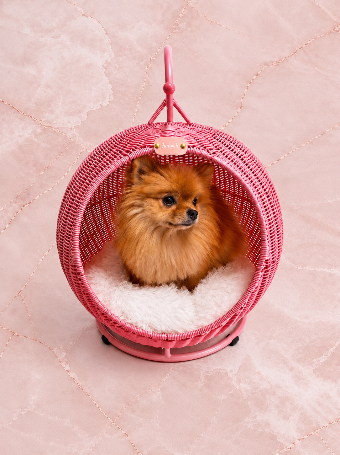 FLFFY Pink Royal Swing Chair