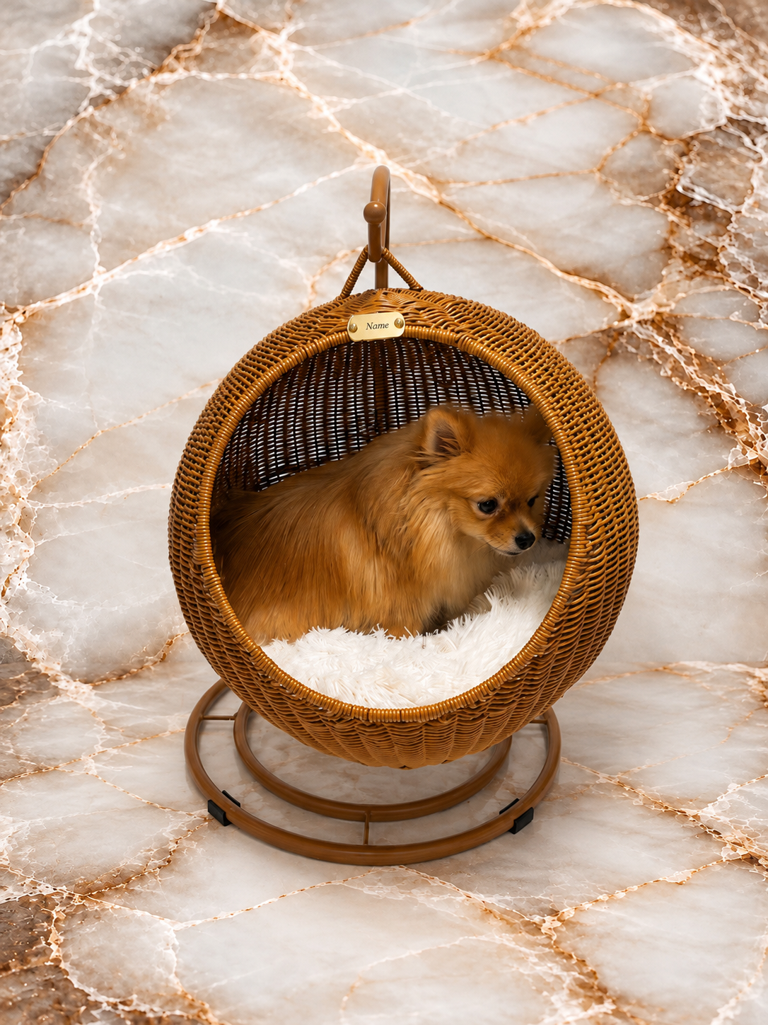 FLFFY Brown Royal Swing Chair