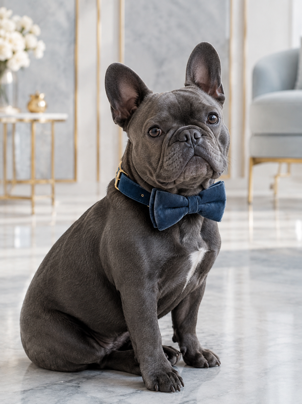 Sky Blue Velvet Bow