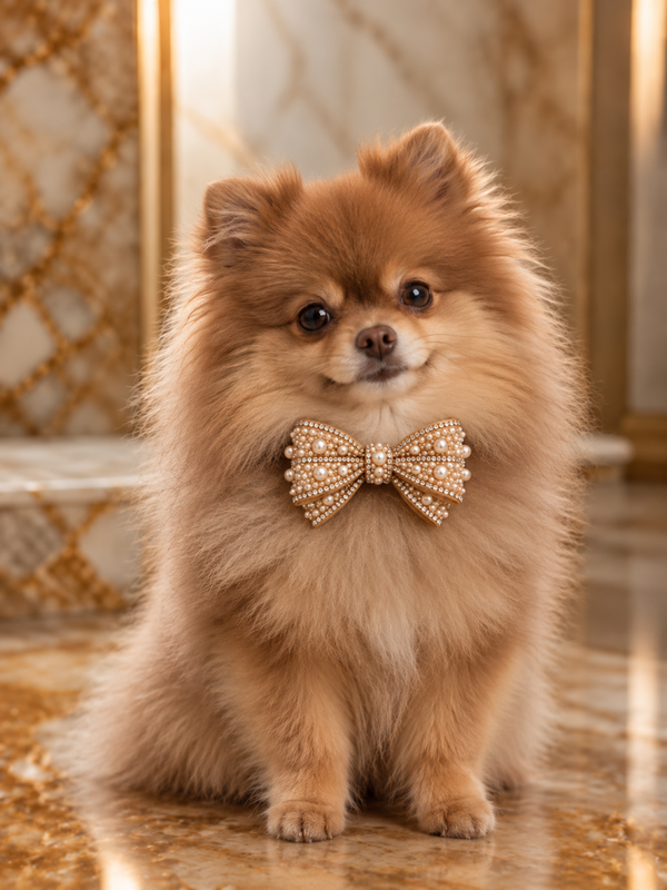 Cashmere Crystal Bow