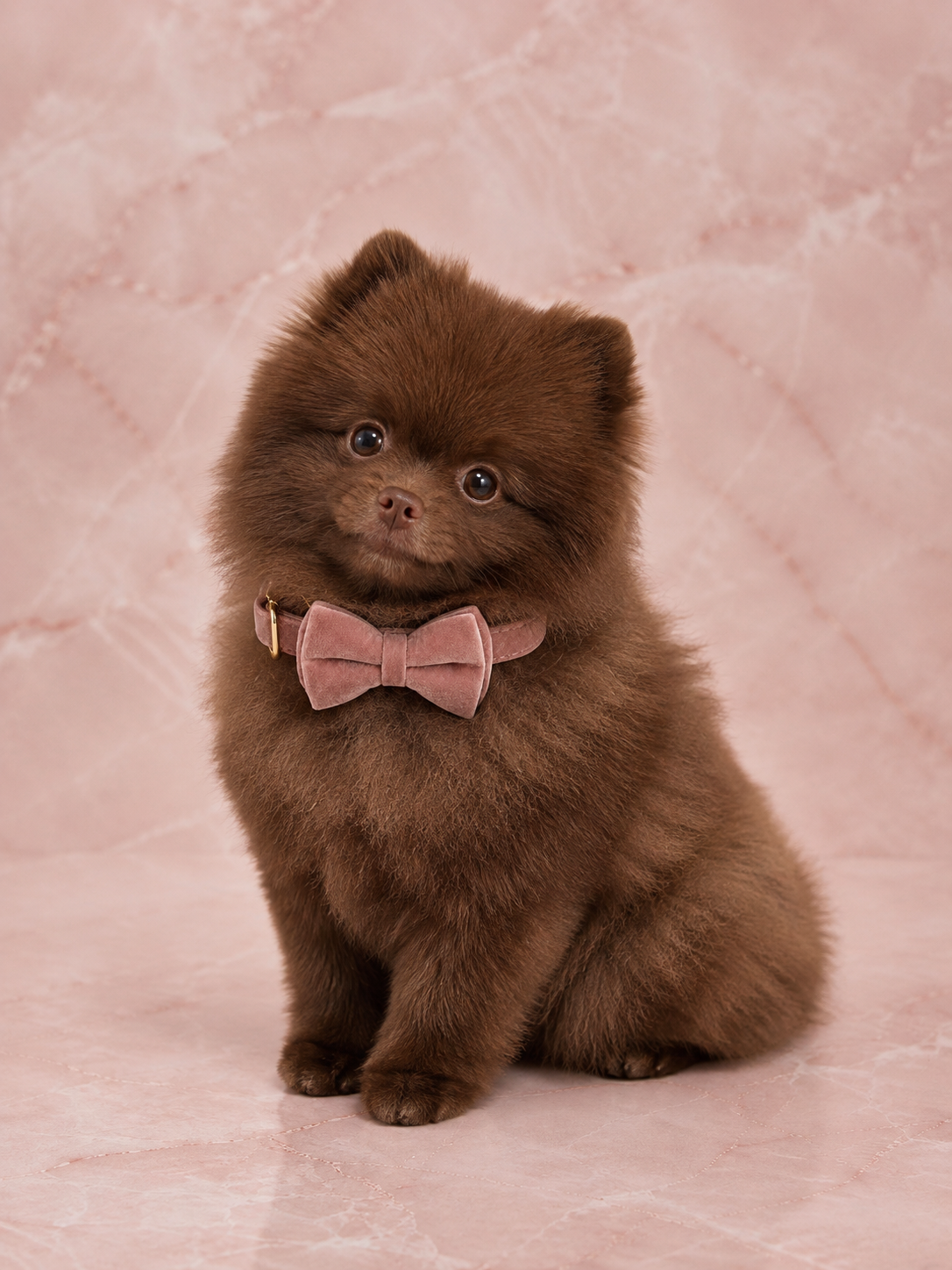 Dusty Rose Velvet Bow