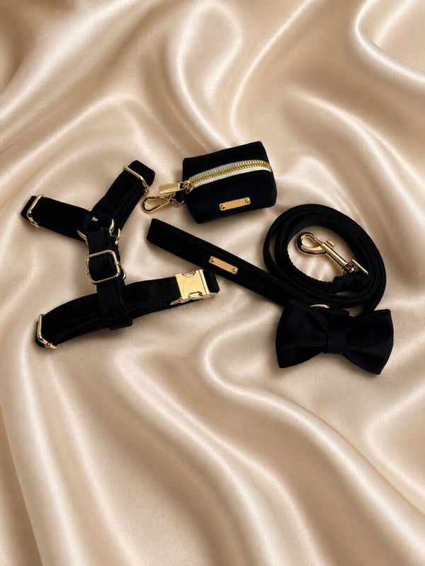 Black Velvet Walking Set