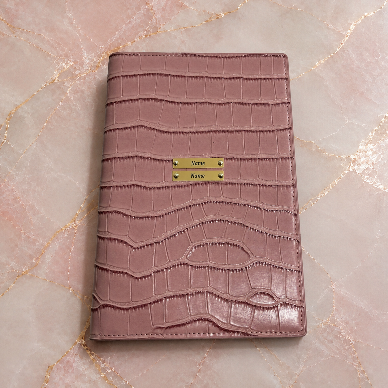 Blush Croco Travel Organiser