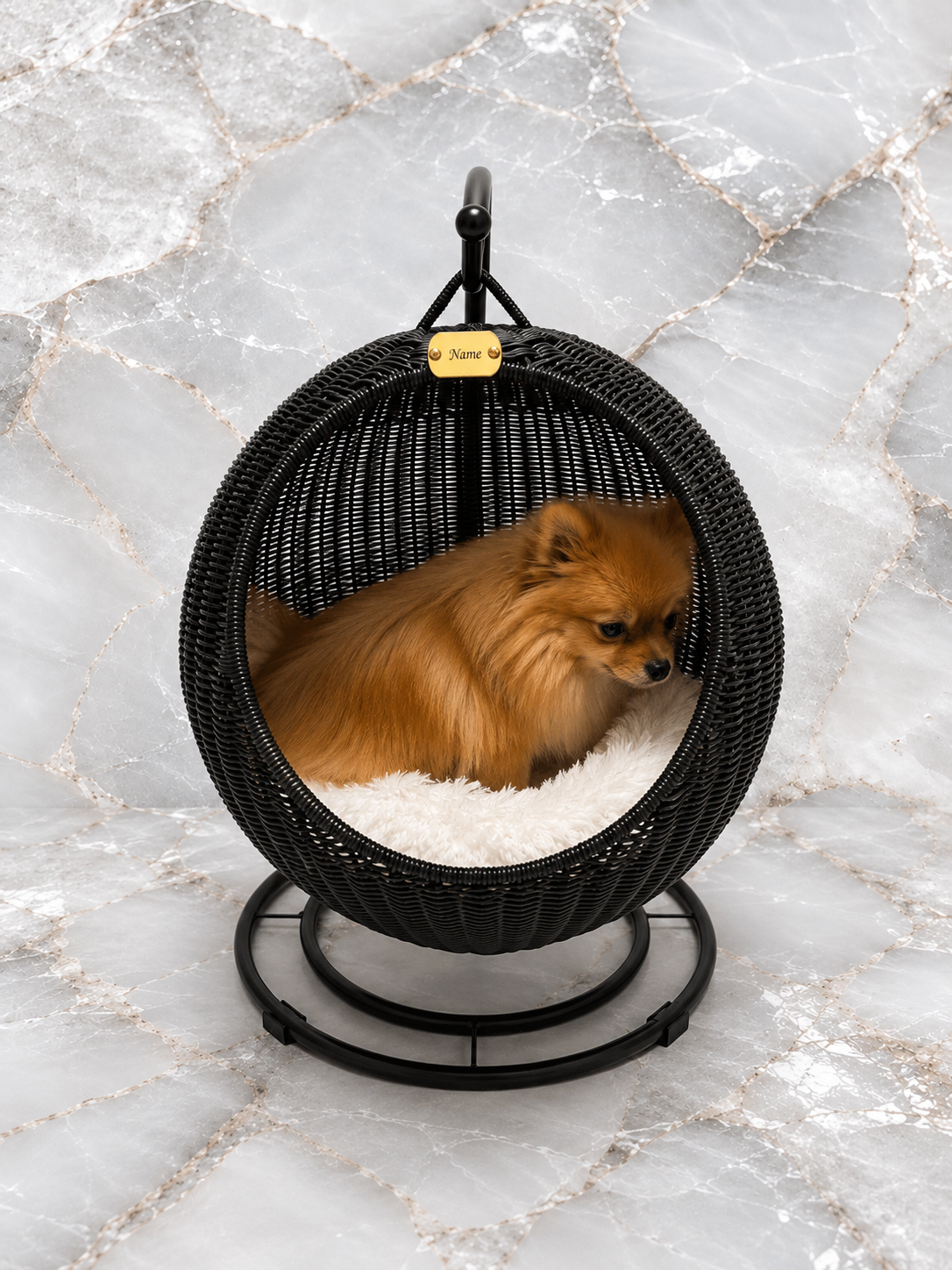 FLFFY Black Royal Swing Chair