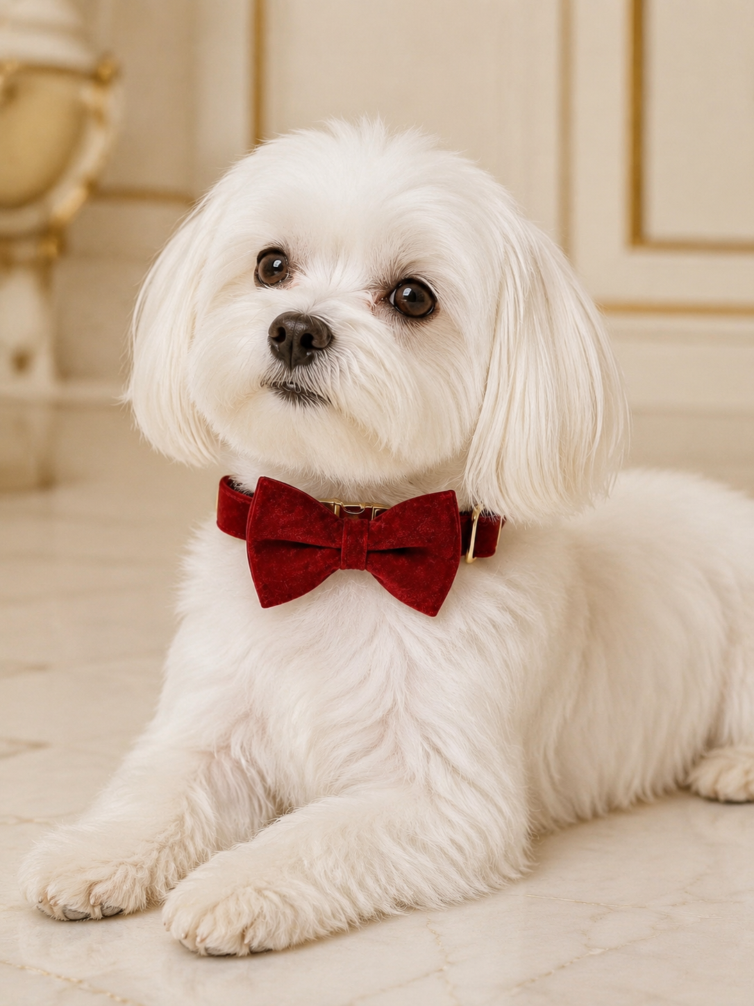Ruby Red Velvet Bow