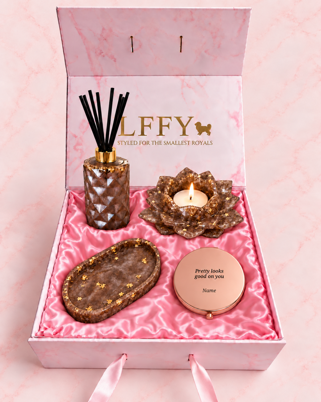 Dog Mom Taupe Gift Box