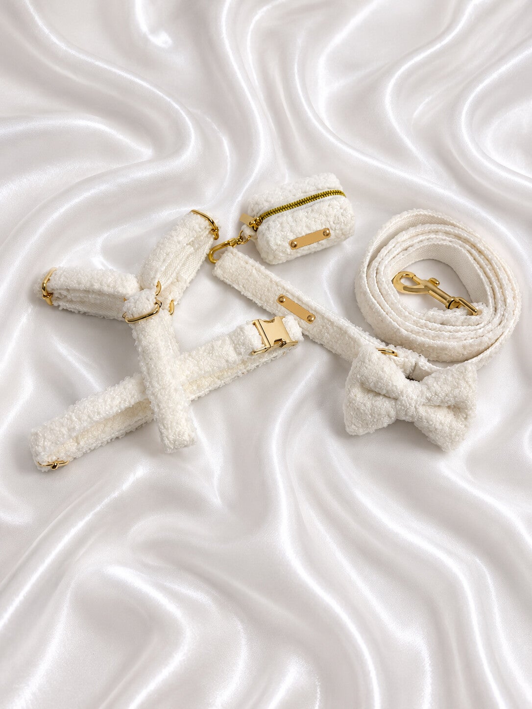Ivory Teddy Walking Set