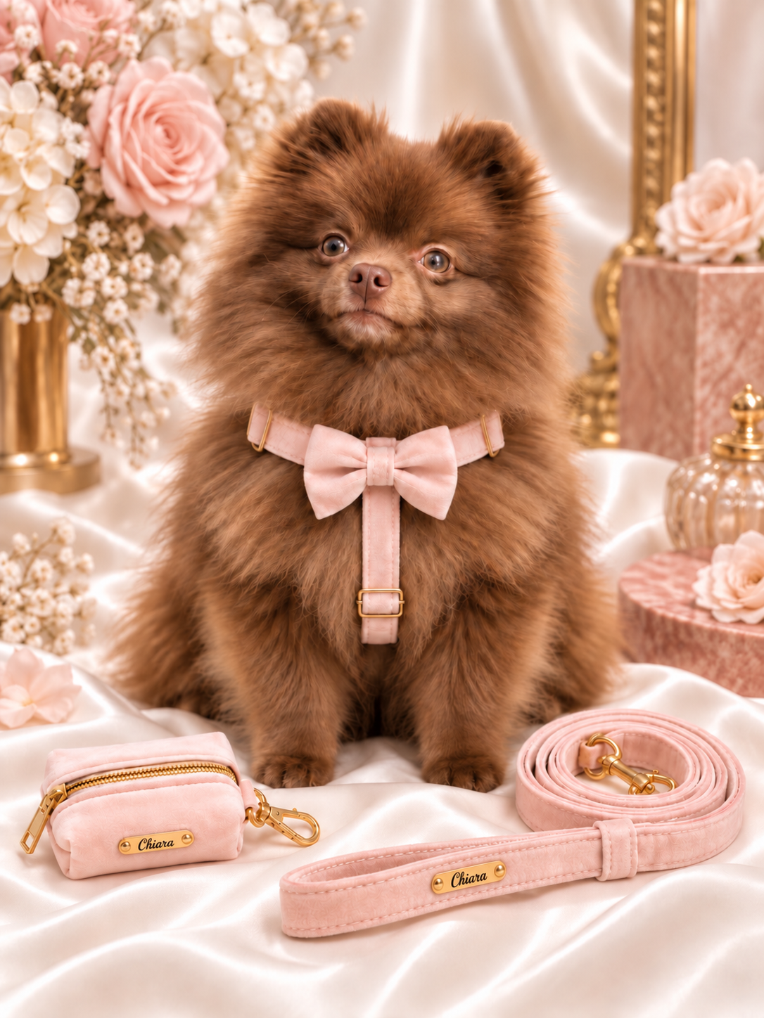 Classic Rose Velvet Walking Set