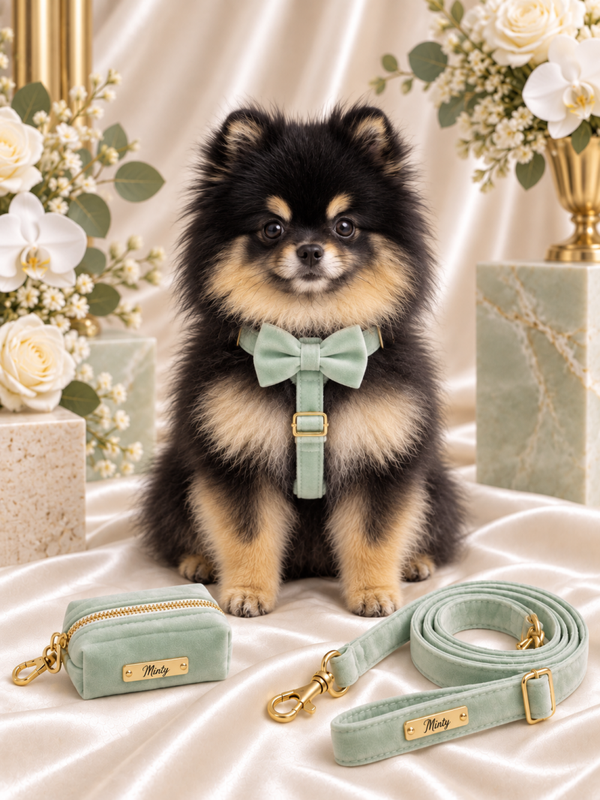 Monaco Mint Velvet Walking Set
