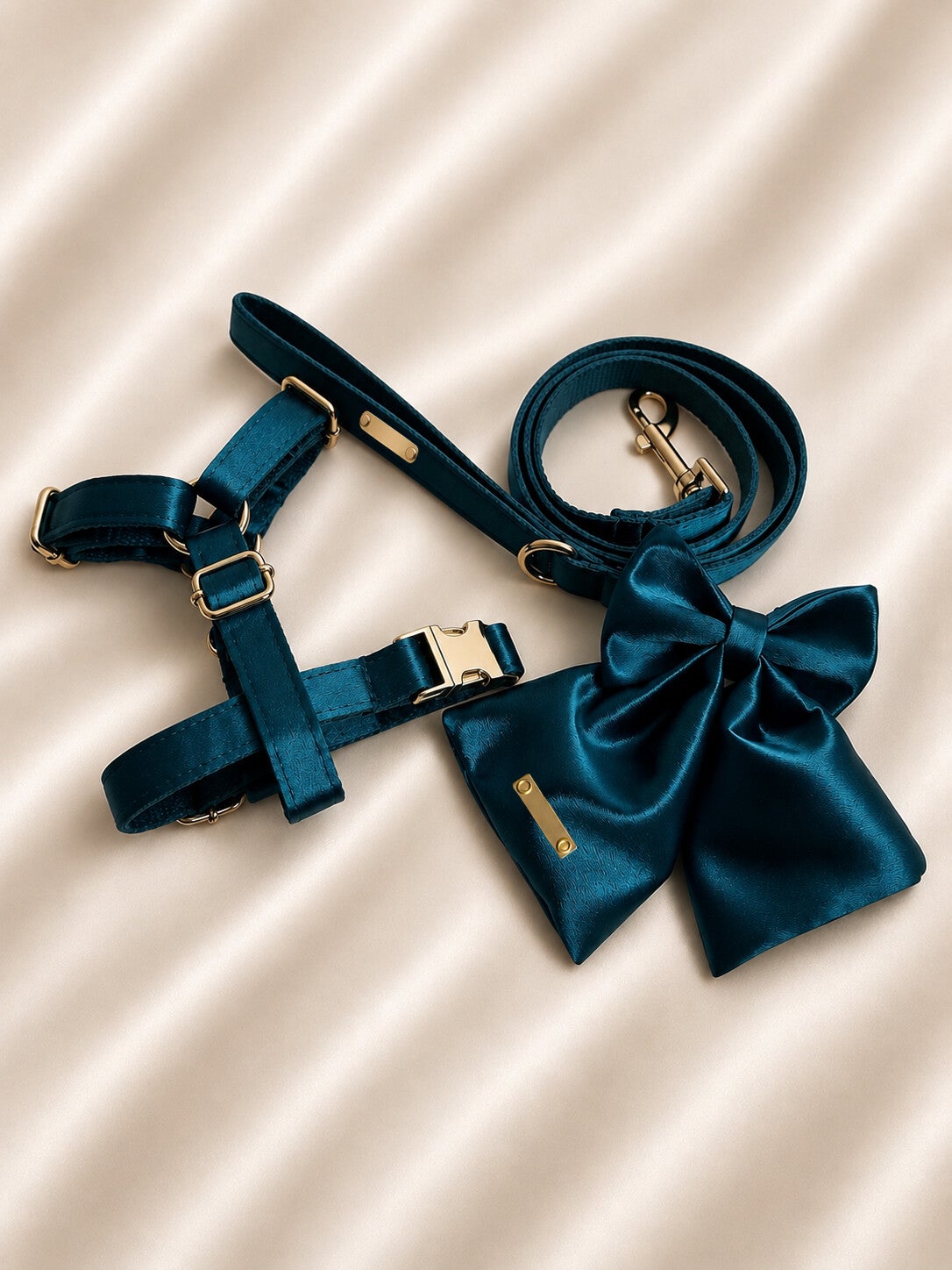 Monaco Teal Satin Walking Set