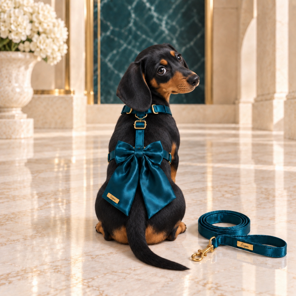Monaco Teal Satin Walking Set