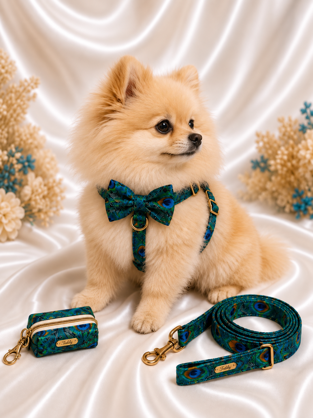 Emerald Peacock Premium Walking Set