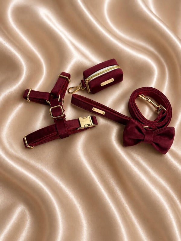 Ruby Velvet Walking Set