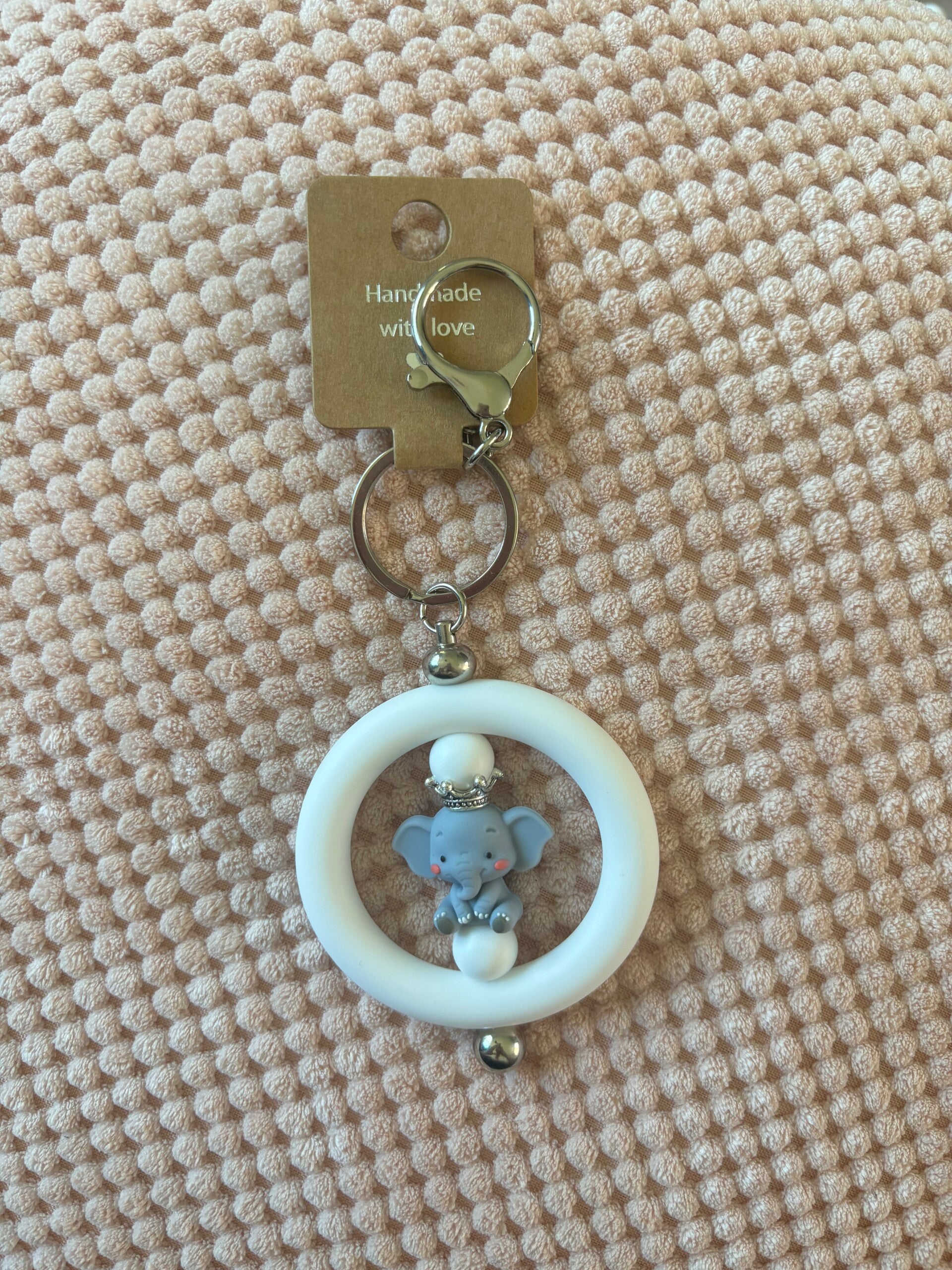 Sleutelhanger | elephant white
