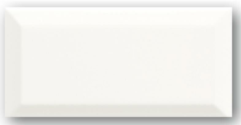 Metrotegel mat wit 10x20 cm