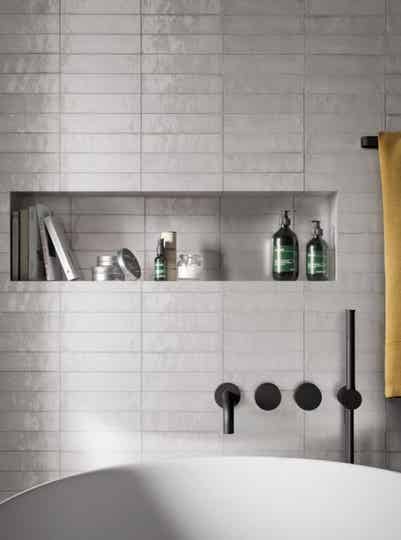 Badkamer Marazzi Lume White Lux 6x24 cm