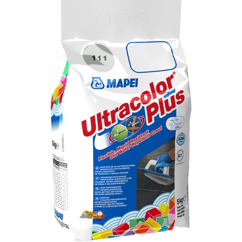 Mapei voeg Ultracolour Plus 111 Zilvergrijs 5 kg