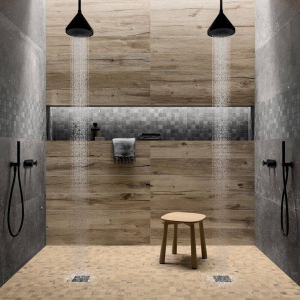 Badkamer Flaviker Nordik Wood Gold - diverse tegels