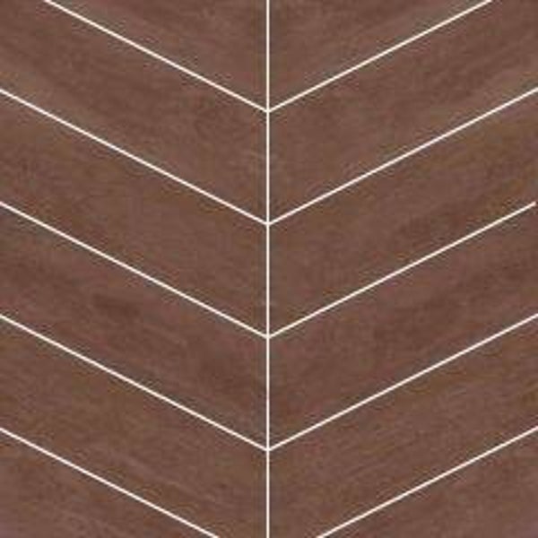 Vloertegel visgraat Chevron Walnut 32x28 cm
