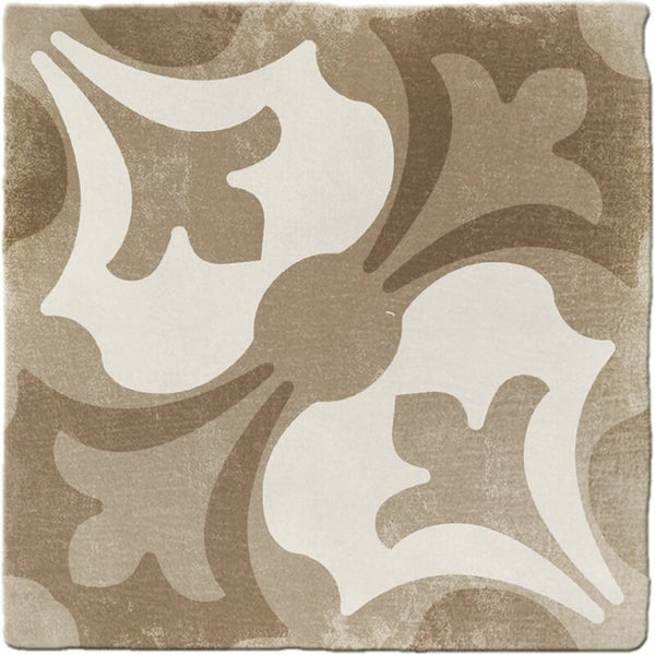 Patroontegel Cement Flowers Umber 15x15 cm