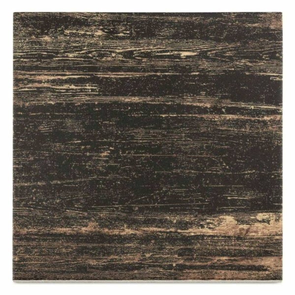 Vloertegel Vintage Wood Dark Brown 18,5x18,5 cm