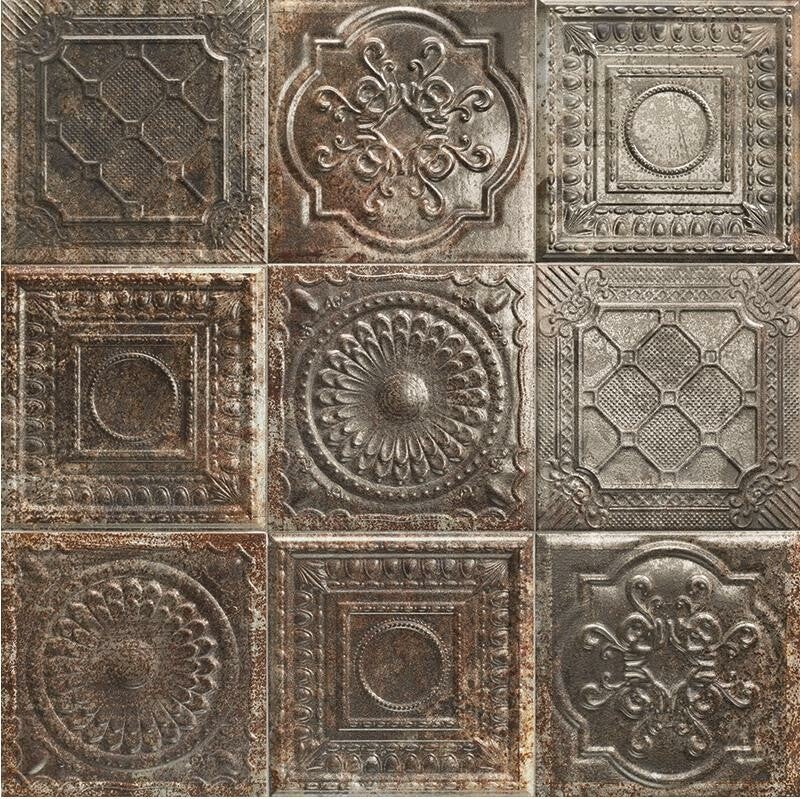 Industrial Nero mix 20x20 cm