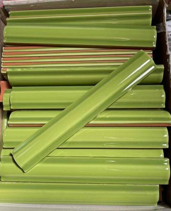 Bolle strip appelgroen glans 3x20 cm