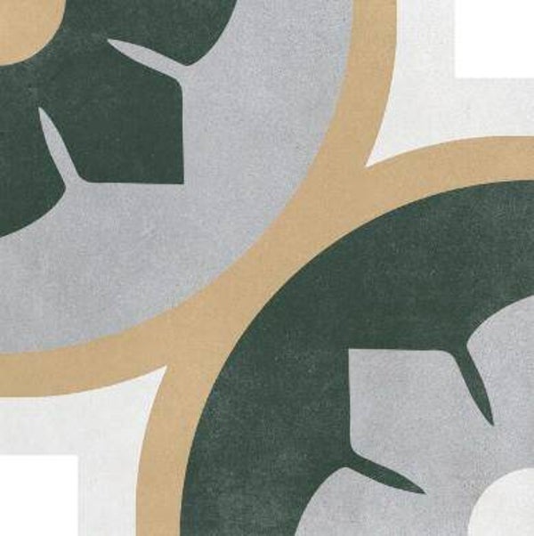 Patroontegel Aruba Bloom Green 22,3x22,3 cm