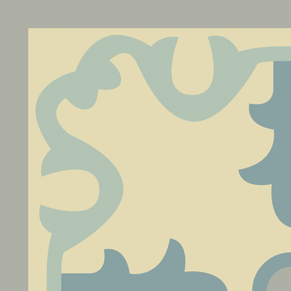 Zement Fliese Autumn Ecke 7x7 cm