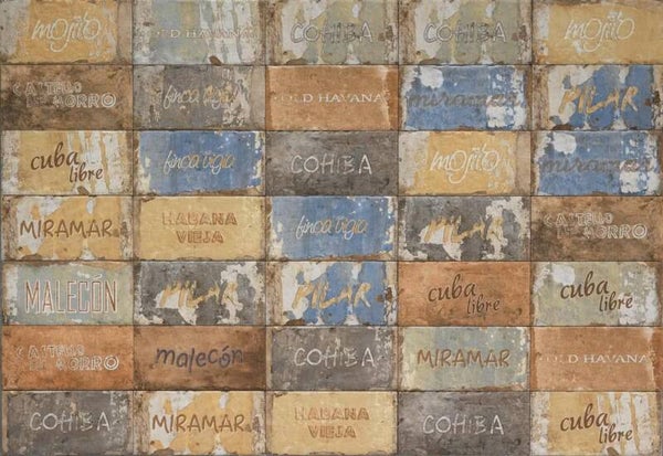 Vloer- en wandtegel Havana Cuba Libre mix 10x20 cm