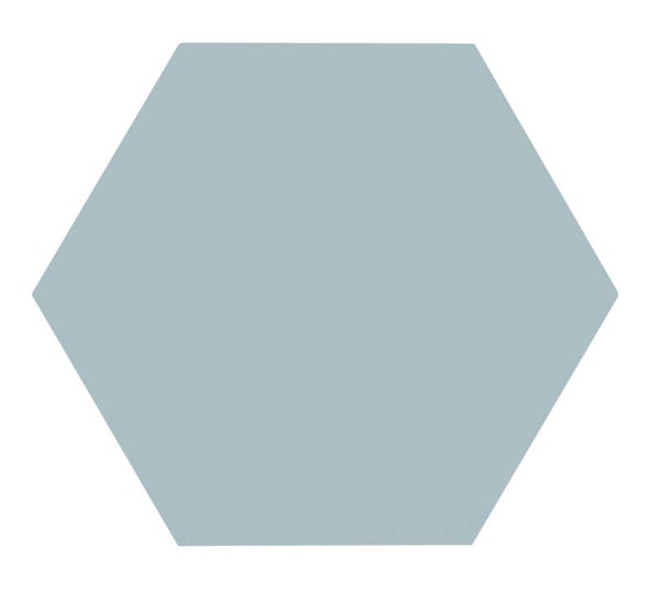Hexagon Meraki unitegel Acquamarine 19,8x22,8 cm
